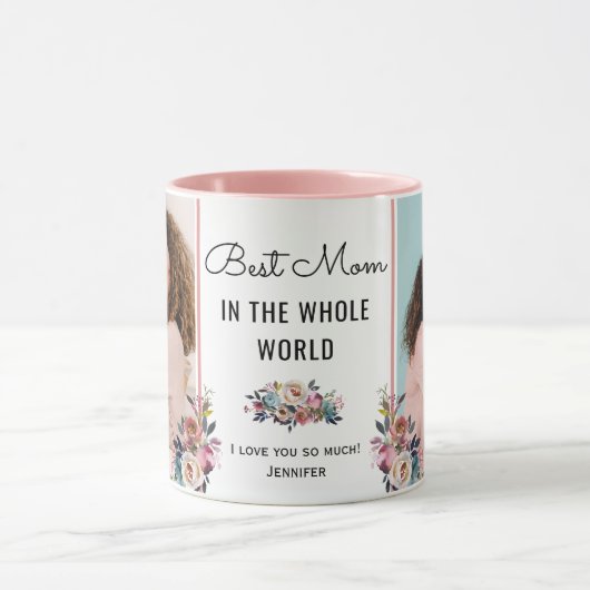 母さんが世界中のシック·マザー·ギフト写真 マグカップ (中央)