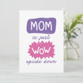 母さんすごい逆さまだ サンキューカード (スタンド正面)