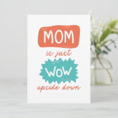 母さんすごい逆さまだ サンキューカード (スタンド正面)