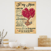 母さんにプレゼントを贈る母さんを愛してる ポスター (キッチン)