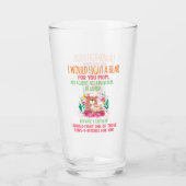 母さんのためにクマと戦うつもりだ タンブラーグラス (裏面)
