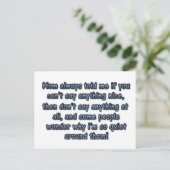 母さんはいつも言ってた… ポストカード (スタンド正面)