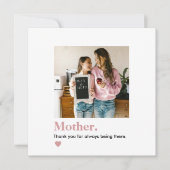 母さんパーソナライズされたありがとう写真 (正面)