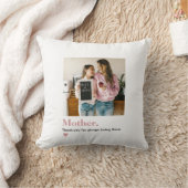 母さんパーソナライズされたありがとう写真 クッション (ブランケット)