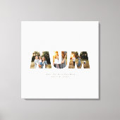 母さんモダンの日エレガント写真3つ キャンバスプリント (正面)