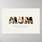 母さんモダンの日エレガント写真3つ ポスター (正面)