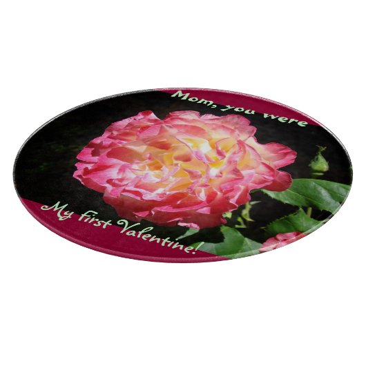 母さん初のバレンタインデーの切り札 カッティングボード (角)