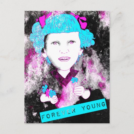 母さん恋しく思私は…ずっと若い ポストカード (正面)