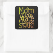 母さん私のスター母の日ギフトアイディア スクエアシール (バッグ)