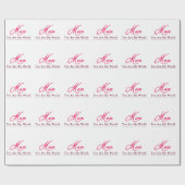 母さん私の世界の幸せな母の日 ラッピングペーパー (フラット)