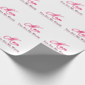 母さん私の世界の幸せな母の日 ラッピングペーパー (角)