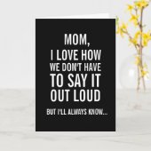 母さん私はいつも…母おもしろいの日札 カード (黄色い花)