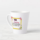 母さん自分の子どもができてごめんなさい カフェラテマグ (左アングル)