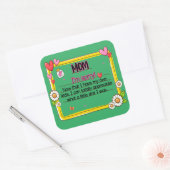 母さん自分の子どもができてごめんなさい スクエアシール (封筒)