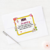 母さん自分の子どもができてごめんなさい スクエアシール (封筒)