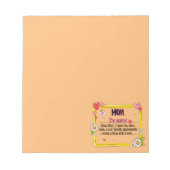 母さん自分の子どもができてごめんなさい ノートパッド (正面)