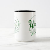 母さん逆さまに呪文うわー! ツートーンマグカップ (中央)