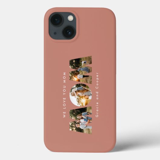 母さん3人の写真モダンの母の日の誕生日プレゼント Case-Mate iPhoneケース (裏面)