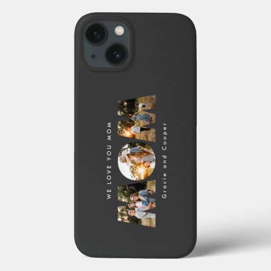 母さん3人の写真モダンの母の日の誕生日プレゼント Case-Mate iPhoneケース (裏面)