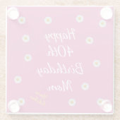 母さん40歳おめでとう ガラスコースター (裏面)