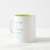 母さん、あなたは曇った日の日差し。 ツートーンマグカップ (正面左)