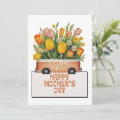 母さん、ありがとう桃の花束の母のデイカード (スタンド正面)