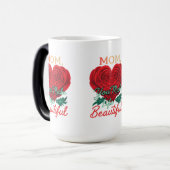母さん、人生を美しく作る – モーフィングマグ(15オンス) モーフィングマグカップ (正面左)