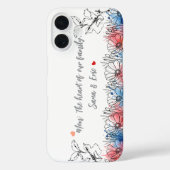 母さん、家族のハート | 写真カスタムギフト Case-Mate iPhoneケース (裏面)