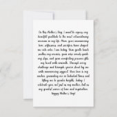 「母さん、私たちの世界のハート」グリーティングカード サンキューカード (裏面)