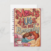 「母さん、私たちの世界のハート」グリーティングカード サンキューカード (正面/裏面)