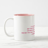 母さん、私はお金持ちだ ツートーンマグカップ (左)