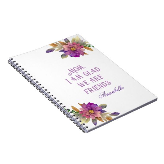 母さん、私は私たちは友達でよかった ノートブック (右側)