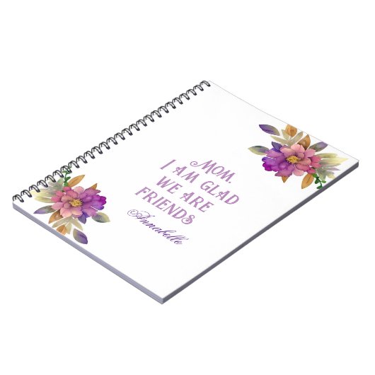 母さん、私は私たちは友達でよかった ノートブック (左側)