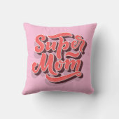 母すごいの日のピンクのママ枕 クッション (裏面)