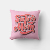 母すごいの日のピンクのママ枕 クッション (正面)
