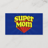 母すごいの赤/黄/青スーパーヒーロー母の日 コーリングカード (裏面)