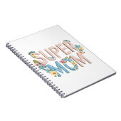 母すごいフローラ文字デザイン ノートブック (右側)