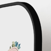 母すごいフローラ文字デザイン ピックルボールラケット (左詳細)