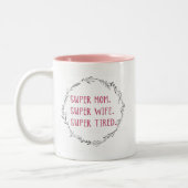 母すごい妻すごいコーヒーマグ ツートーンマグカップ (左)