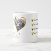 母すごい妻ボスハート写真母の日 ジャンボコーヒーマグカップ (正面)