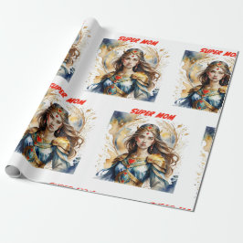 母すごい母の日 ラッピングペーパー