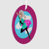 母すごい母、妹、友人、叔母、先生 オーナメント (正面)