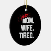 母すごい贈り物すごい母 セラミックオーナメント (右)