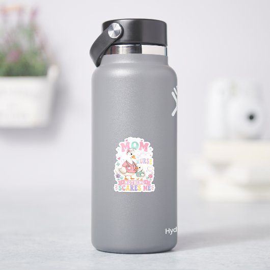 母であり看護師でもある私へ 可愛いガチョウの母の日ギフト シール (HydroFlask)