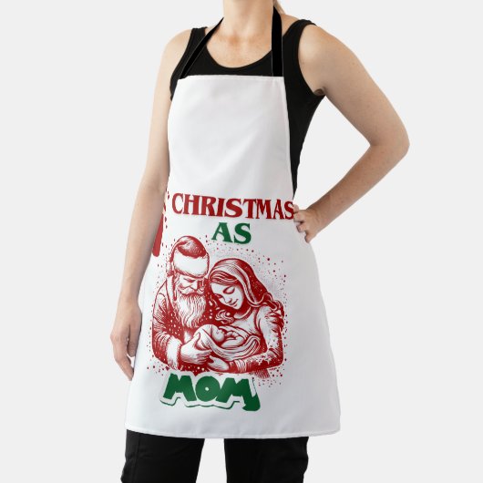 母としての最初のクリスマス エプロン (インサイチュ)
