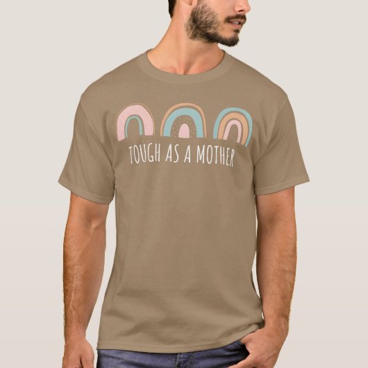 母としてタフmommy強い母の母の日おもしろい tシャツ (正面)