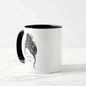 母として強い乱雑なBunコーヒーマグ マグカップ (正面左)