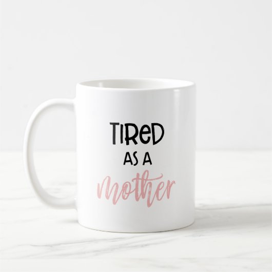 母として疲れた:マグカップ コーヒーマグカップ (左)