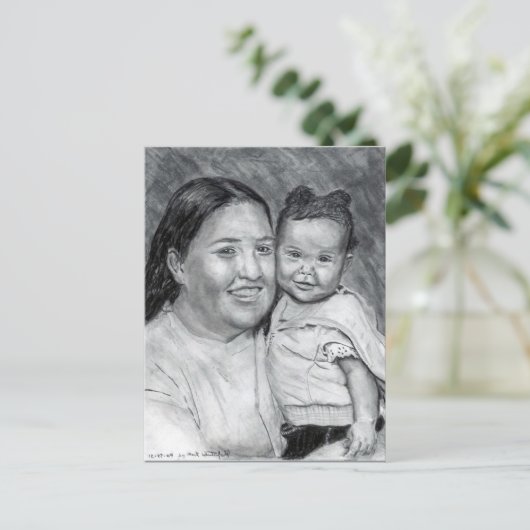 母とそのベビー...2004年12月 ポストカード (スタンド正面)