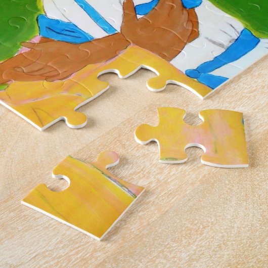 母とイエス ジグソーパズル (側面)